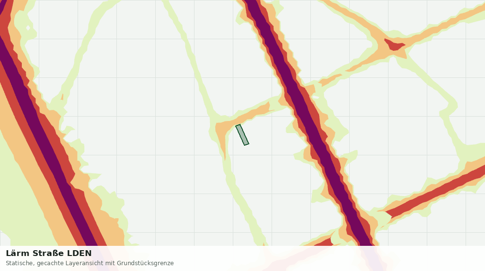 Statische Kartenansicht: Lärm Straße LDEN