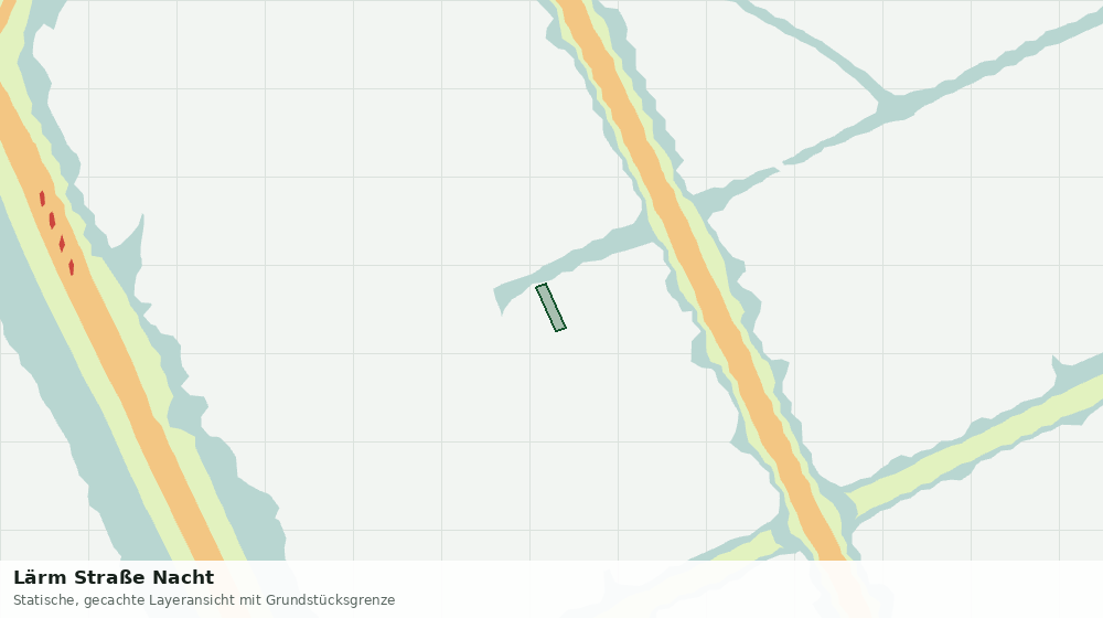 Statische Kartenansicht: Lärm Straße Nacht