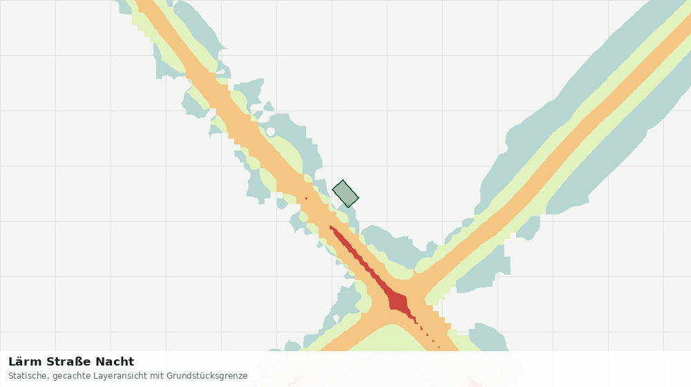 Statische Kartenansicht: Lärm Straße Nacht