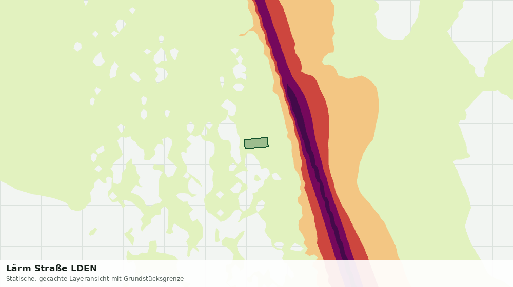 Statische Kartenansicht: Lärm Straße LDEN