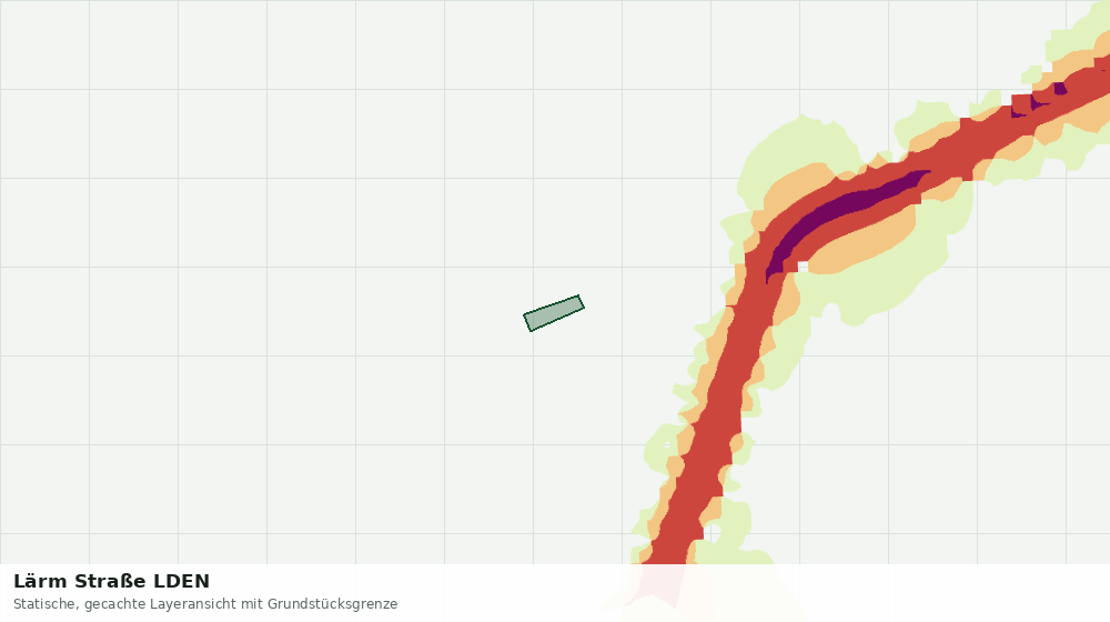 Statische Kartenansicht: Lärm Straße LDEN