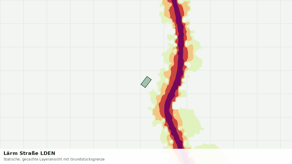 Statische Kartenansicht: Lärm Straße LDEN