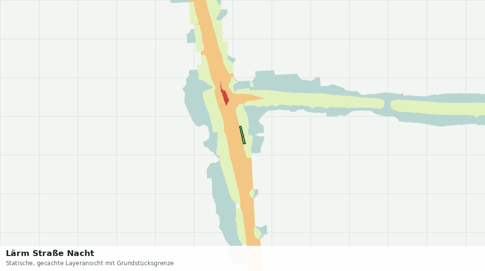 Statische Kartenansicht: Lärm Straße Nacht