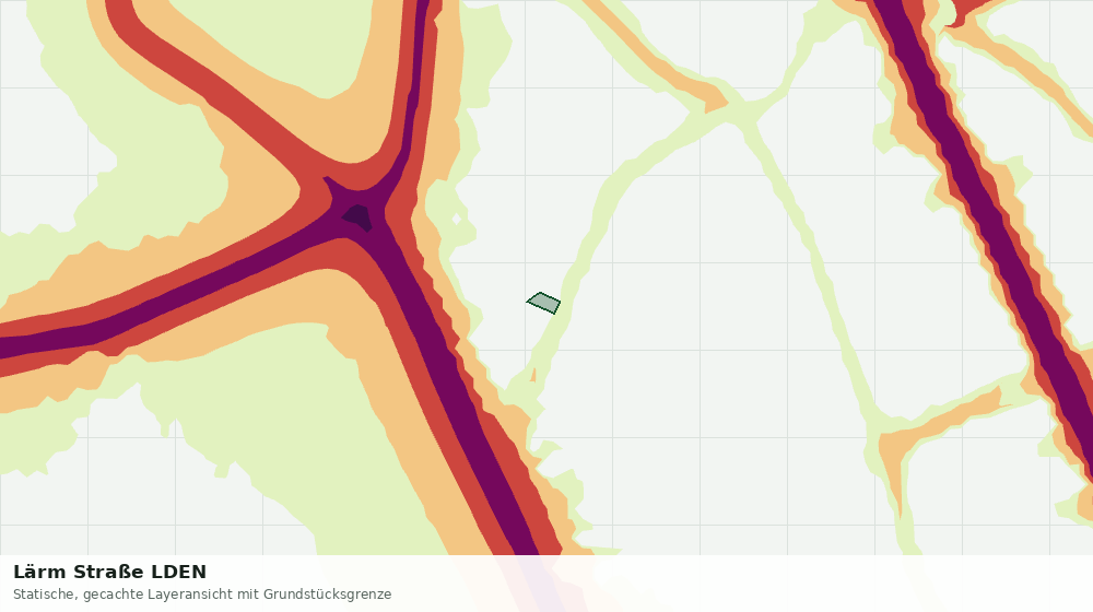 Statische Kartenansicht: Lärm Straße LDEN