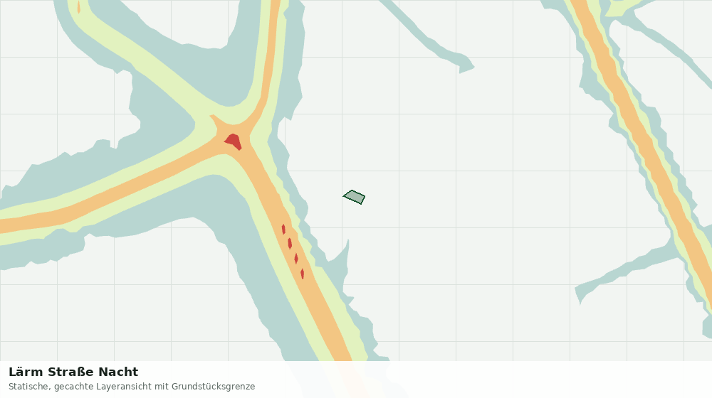 Statische Kartenansicht: Lärm Straße Nacht