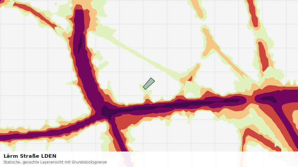 Statische Kartenansicht: Lärm Straße LDEN