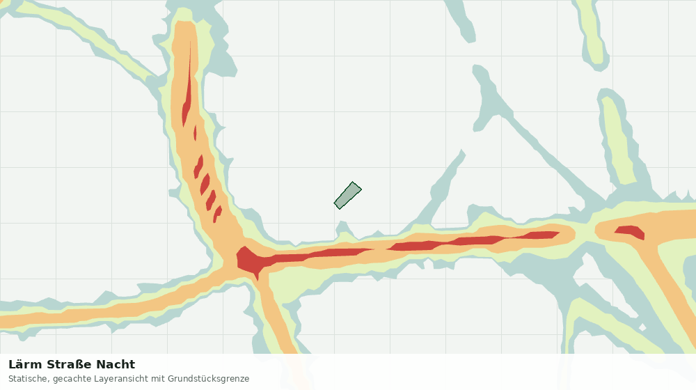 Statische Kartenansicht: Lärm Straße Nacht