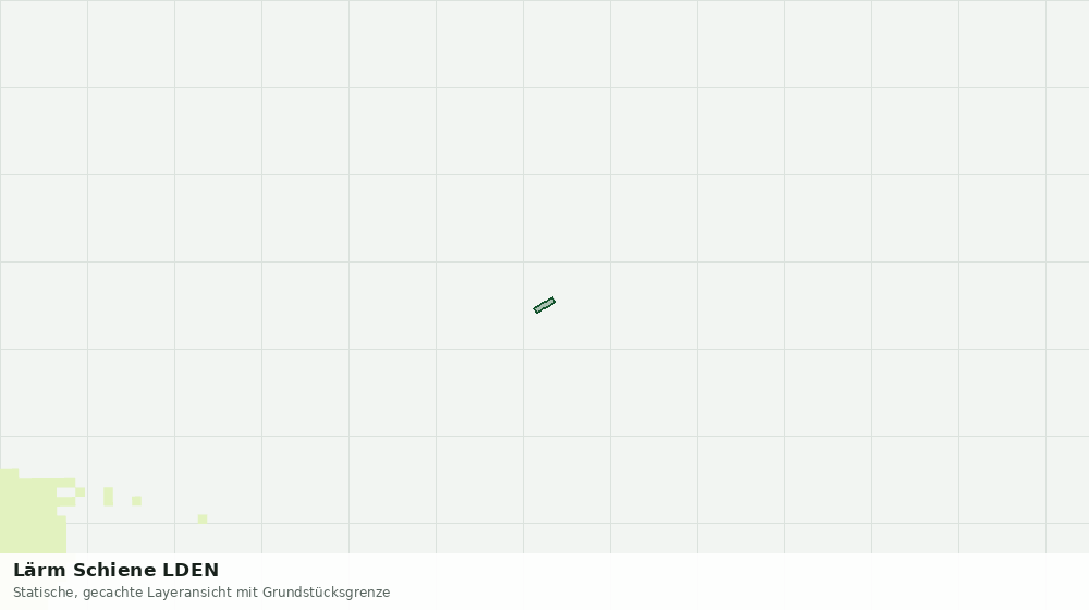 Statische Kartenansicht: Lärm Schiene LDEN