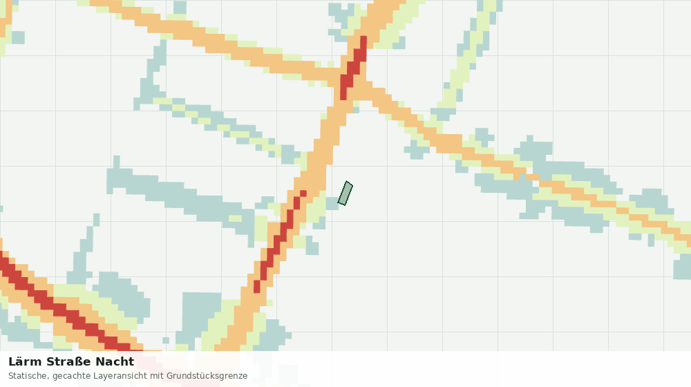 Statische Kartenansicht: Lärm Straße Nacht