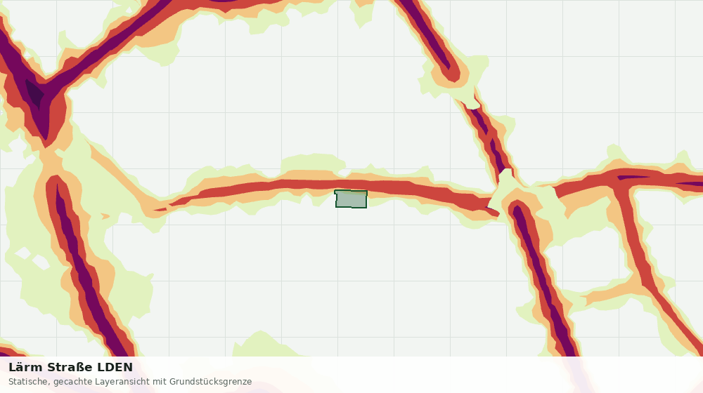 Statische Kartenansicht: Lärm Straße LDEN