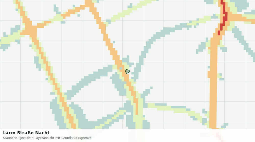 Statische Kartenansicht: Lärm Straße Nacht