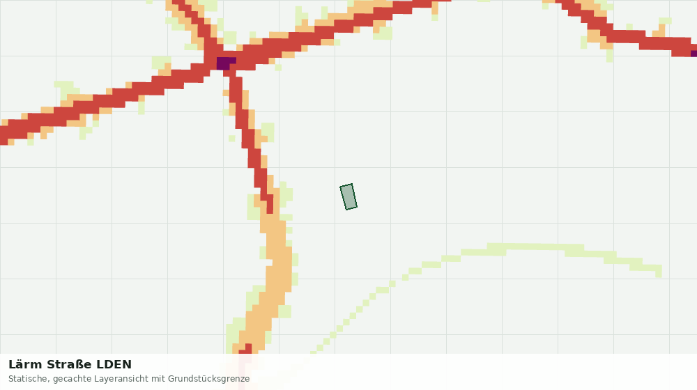 Statische Kartenansicht: Lärm Straße LDEN