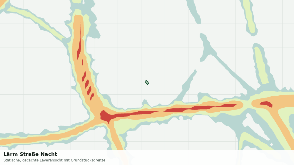 Statische Kartenansicht: Lärm Straße Nacht