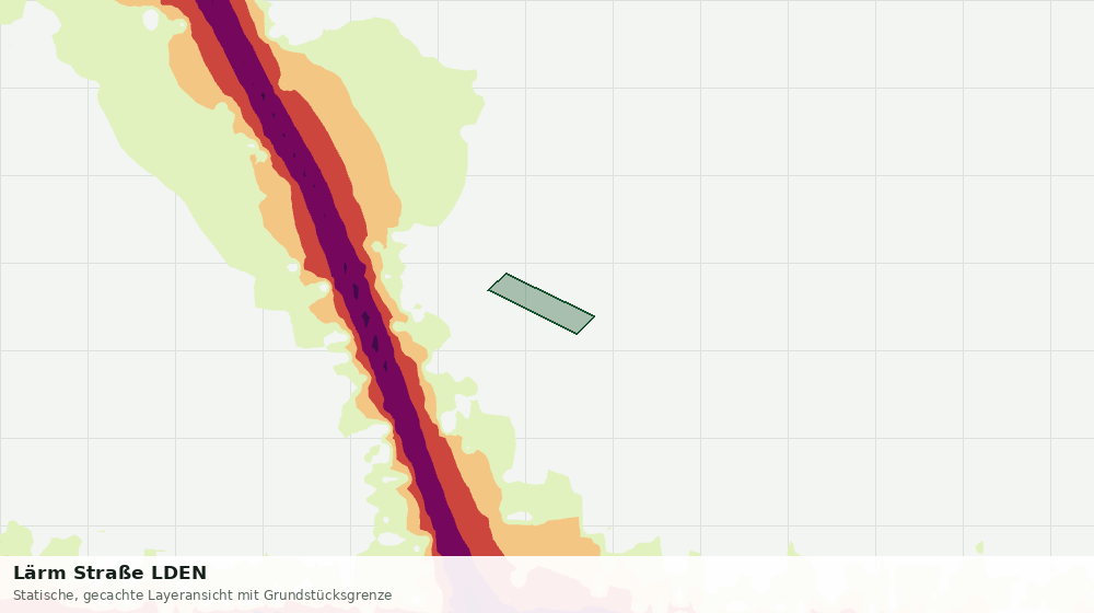 Statische Kartenansicht: Lärm Straße LDEN