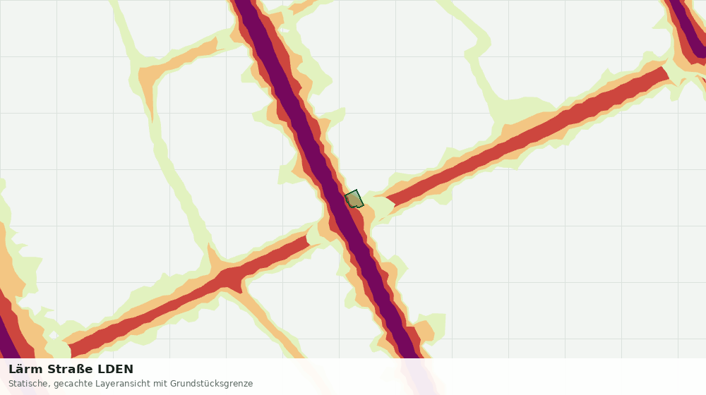 Statische Kartenansicht: Lärm Straße LDEN