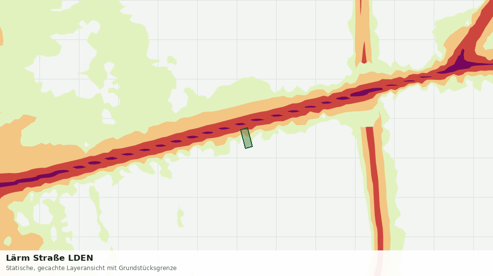 Statische Kartenansicht: Lärm Straße LDEN