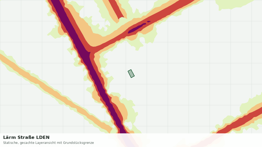 Statische Kartenansicht: Lärm Straße LDEN