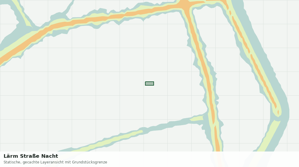 Statische Kartenansicht: Lärm Straße Nacht