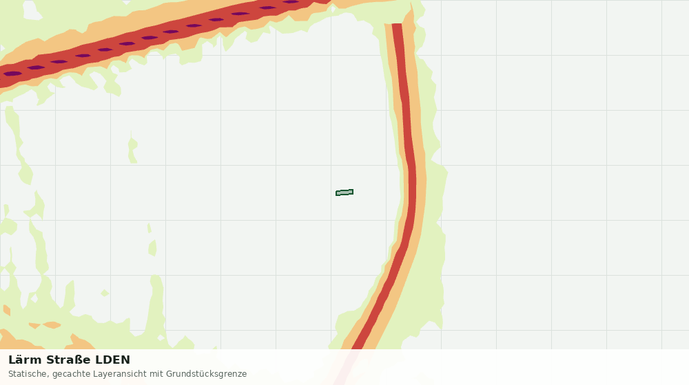 Statische Kartenansicht: Lärm Straße LDEN