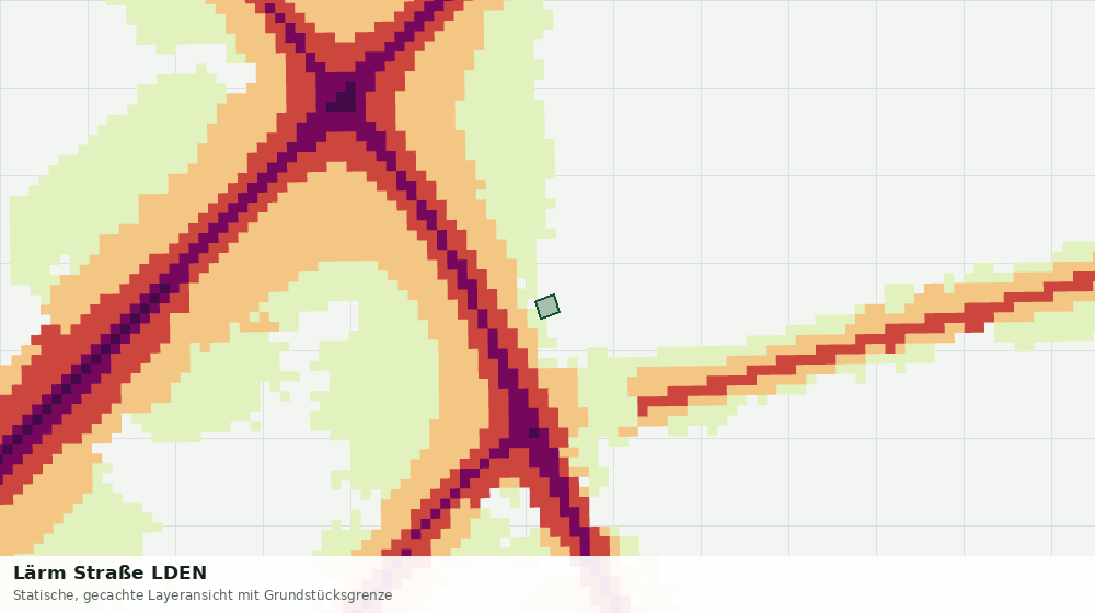 Statische Kartenansicht: Lärm Straße LDEN