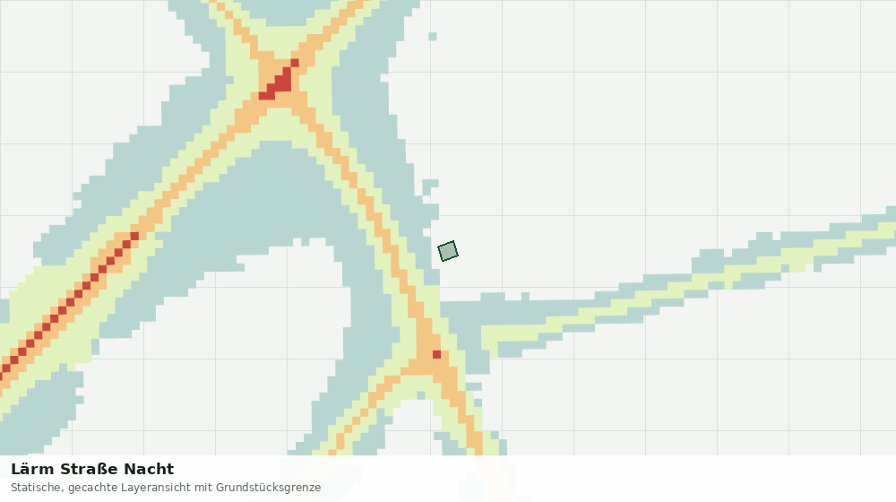 Statische Kartenansicht: Lärm Straße Nacht