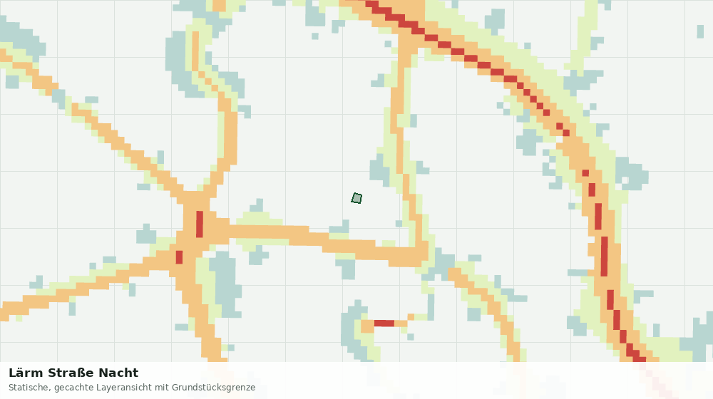 Statische Kartenansicht: Lärm Straße Nacht