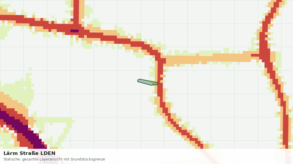 Statische Kartenansicht: Lärm Straße LDEN