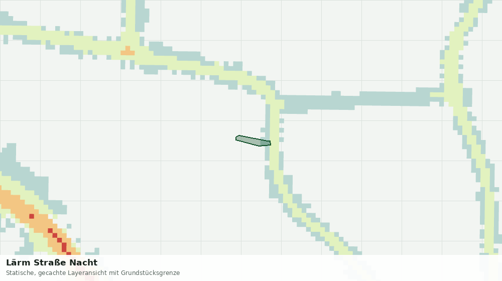 Statische Kartenansicht: Lärm Straße Nacht