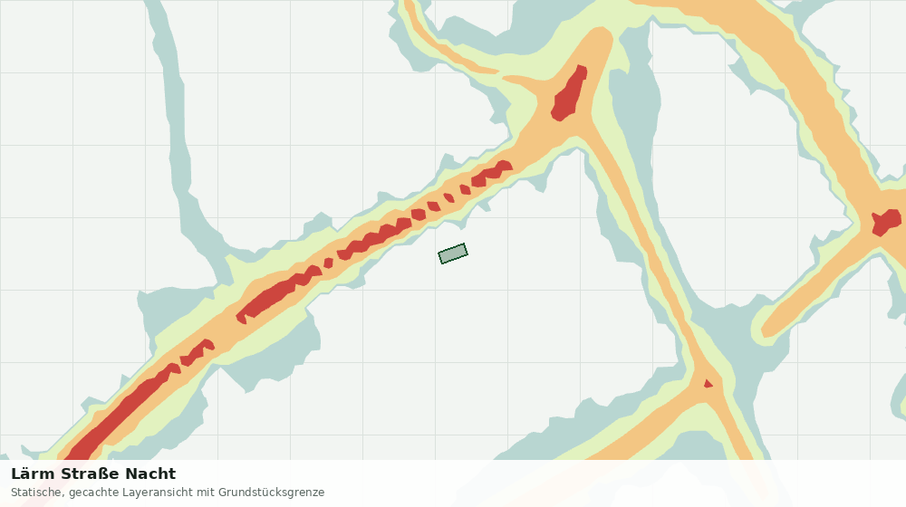 Statische Kartenansicht: Lärm Straße Nacht