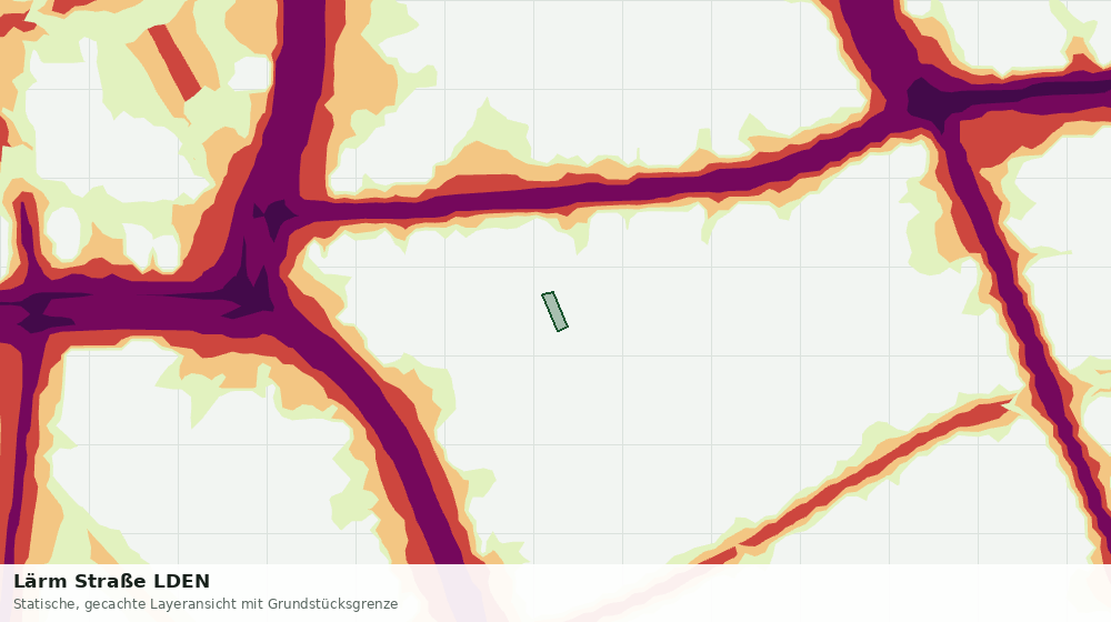 Statische Kartenansicht: Lärm Straße LDEN