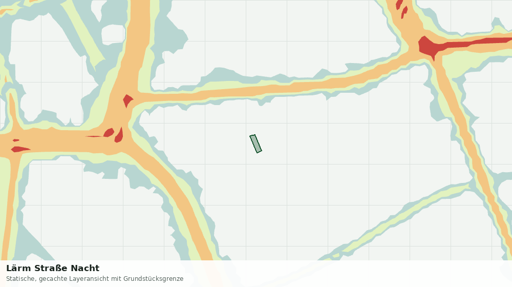 Statische Kartenansicht: Lärm Straße Nacht