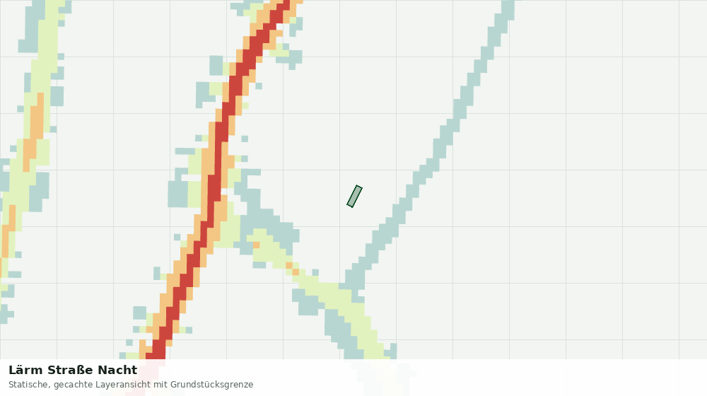 Statische Kartenansicht: Lärm Straße Nacht