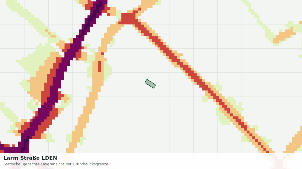 Statische Kartenansicht: Lärm Straße LDEN