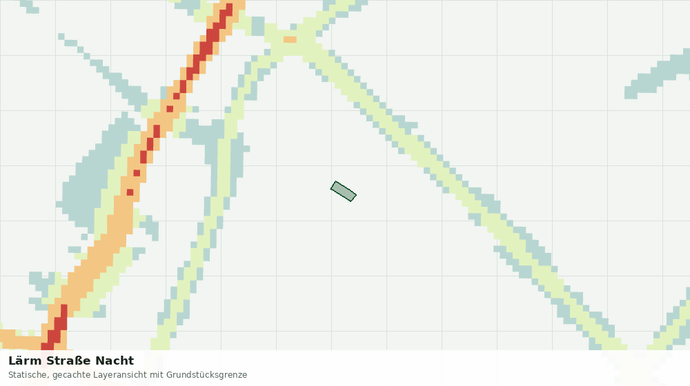 Statische Kartenansicht: Lärm Straße Nacht