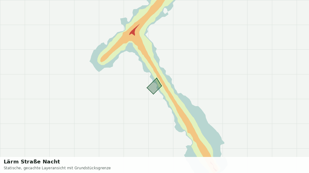 Statische Kartenansicht: Lärm Straße Nacht