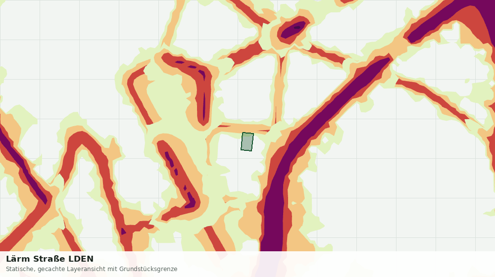 Statische Kartenansicht: Lärm Straße LDEN