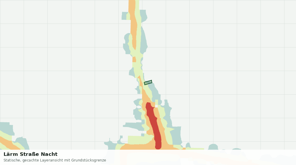 Statische Kartenansicht: Lärm Straße Nacht