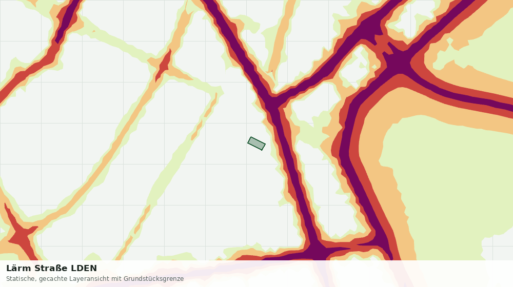 Statische Kartenansicht: Lärm Straße LDEN