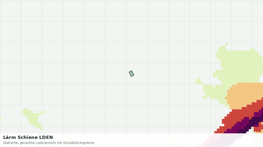 Statische Kartenansicht: Lärm Schiene LDEN