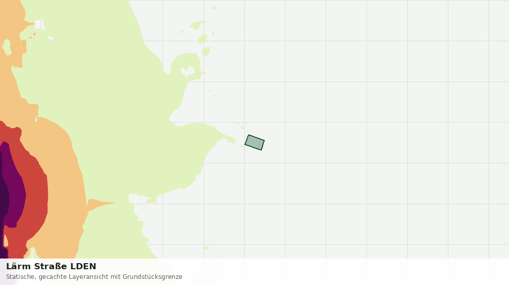 Statische Kartenansicht: Lärm Straße LDEN