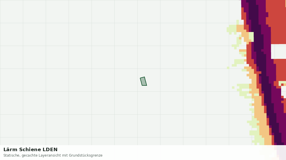 Statische Kartenansicht: Lärm Schiene LDEN