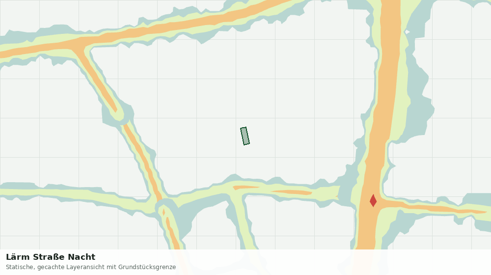 Statische Kartenansicht: Lärm Straße Nacht