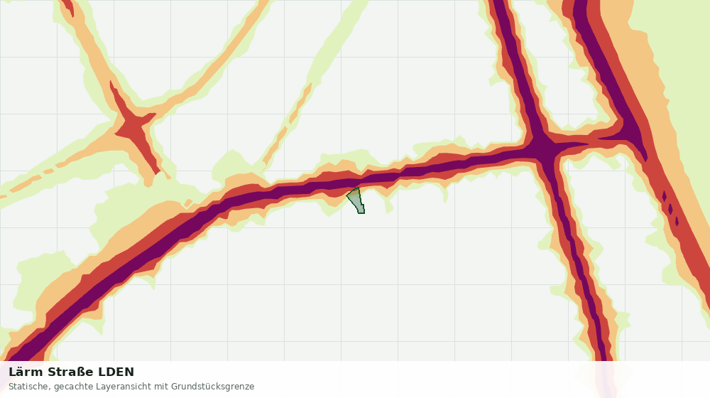 Statische Kartenansicht: Lärm Straße LDEN