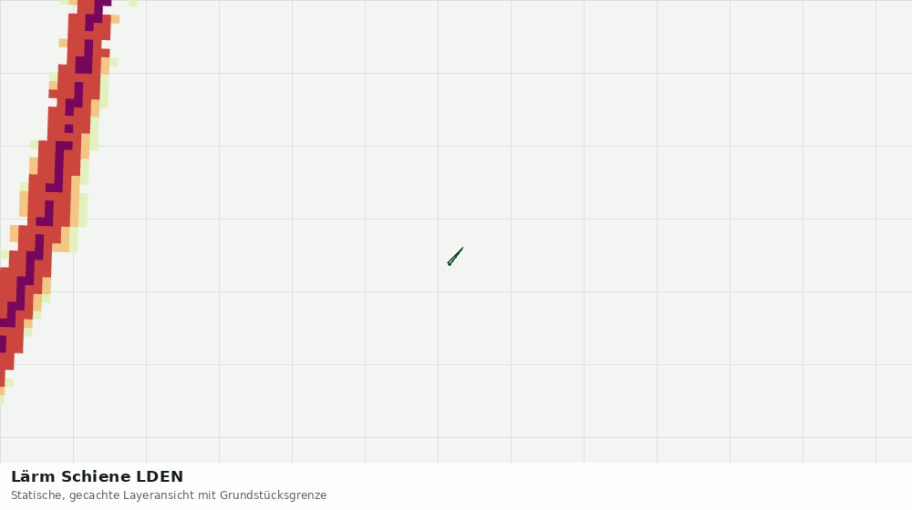 Statische Kartenansicht: Lärm Schiene LDEN
