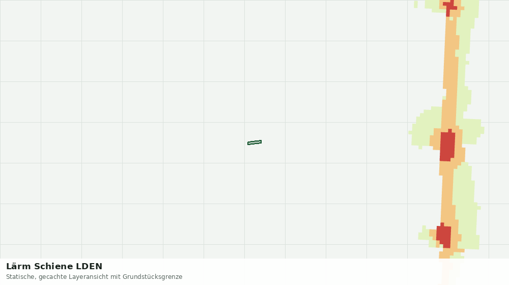 Statische Kartenansicht: Lärm Schiene LDEN