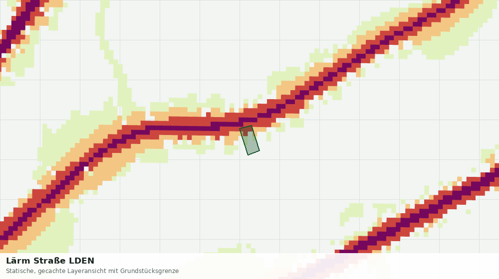 Statische Kartenansicht: Lärm Straße LDEN