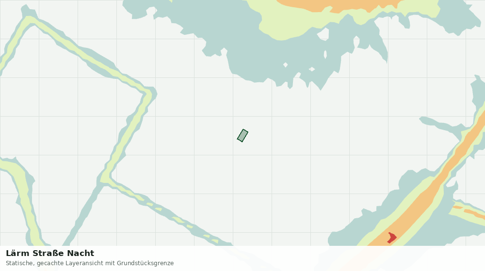Statische Kartenansicht: Lärm Straße Nacht