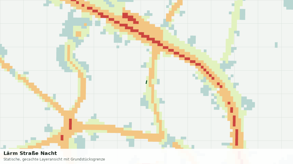 Statische Kartenansicht: Lärm Straße Nacht
