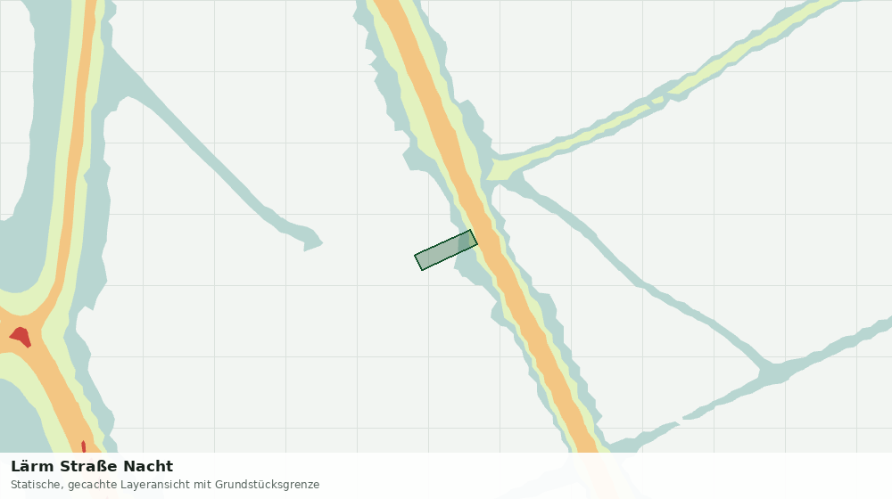 Statische Kartenansicht: Lärm Straße Nacht
