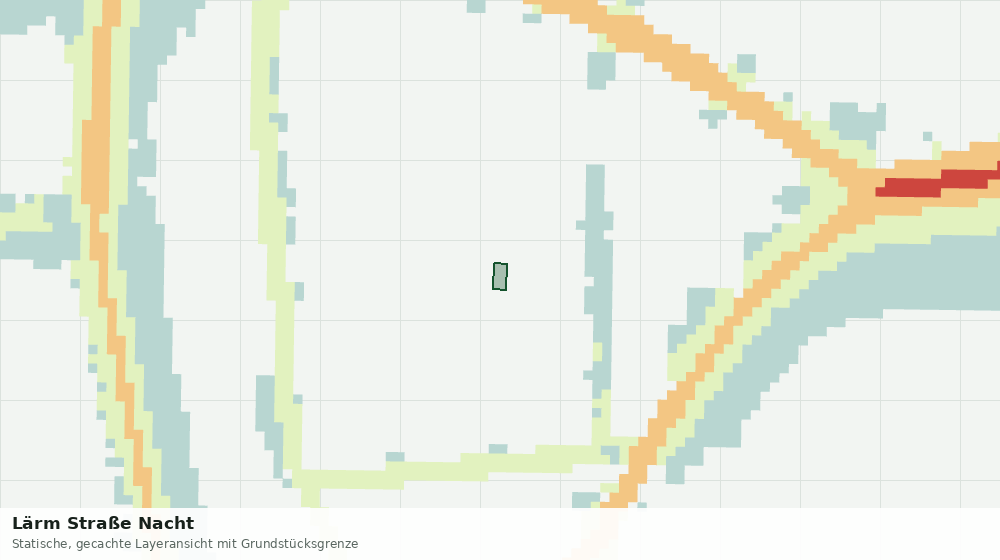 Statische Kartenansicht: Lärm Straße Nacht